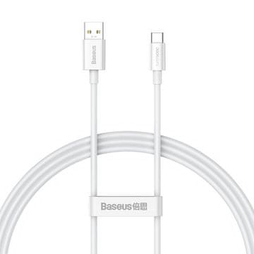 BASEUS Superior Series kabel USB na USB-C, 65 W, 1 m (bela)