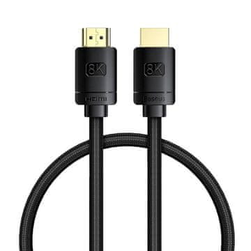 BASEUS Kabel HDMI do HDMI visoke ločljivosti 0,5 m, 8K (črn)
