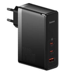 BASEUS GaN5 Pro 2xUSB-C + USB omrežni polnilec, 140 W (črn)