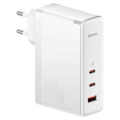 BASEUS GaN5 Pro 2xUSB-C + USB omrežni polnilnik, 140 W (bela)