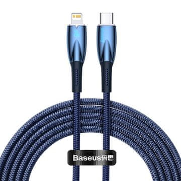 BASEUS Kabel USB-C do Lightning Glimmer, 20W, 2m (moder)