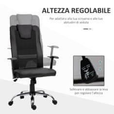 VINSETTO pisarniški stol/vodstveni stol ergonomska mreža vozlana tkanina nagibni mehanizem vrtljivi stol