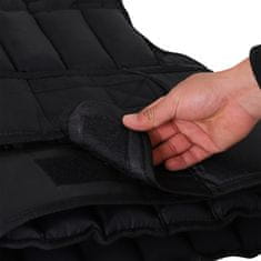HOMCOM 20kg unisex 38 enojna
utežna jakna, oblazinjenje,
velcro zapirala, črna