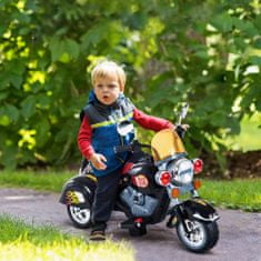 HOMCOM HOMCOM Otroško mini električno motorno kolo za otroke 37-72 mesecev, 3 kolesa, 6V baterija PP Iron, hitrost 2,5 km/h, 92×53×67cm