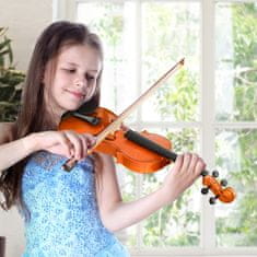 HOMCOM 4/4 violina za odrasle z vključenim priborom (etui, lok, strune, mostiček, uglaševalnik) 58,5 x 21,5 x
7 cm
