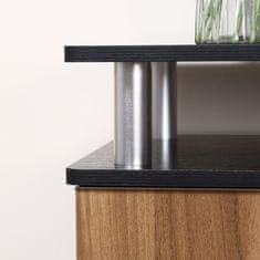 HOMCOM stojalo z omaricami in policami za TV do 55'', 120x40x52,2 cm