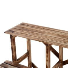 OUTSUNNY Outsunny 3-stopenjsko stojalo za sadike iz smrekovega lesa lahko prenese do 80 kg obremenitve za vrtove, terase, balkone in stanovanja 80x80x78cm