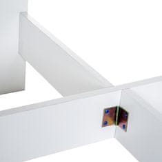 moderno oblikovana jedilna miza zložljiva les 103×76×73,5 cm beli hrast