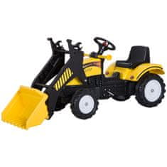 HOMCOM traktor na pedala z buldožerjem, igrača za otroke, stare 3 leta,
rumena in črna barva,
114x41×52cm