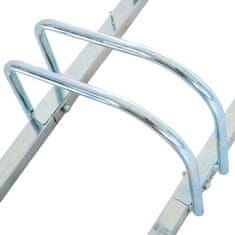 HOMCOM stojalo za parkiranje koles za 4 kolesa jekleno 95×33×27cm srebrno