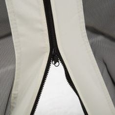 OUTSUNNY Komarnik za gazebo, univerzalna nadomestna zavesa proti komarjem s
tečaji, 302x207cm, črna in
Bež