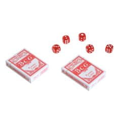 HOMCOM profesionalno aluminijasto ohišje za poker, komplet za poker s 500 žetoni in 2
kompleta žetonov za teksaški hold'em in
blackjack