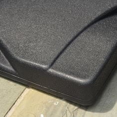 OUTSUNNY Plastična kvadratna podlaga za dežnik, 20- kilogramska podlaga s podporo za 30- in 35- milimetrske palice,
38 mm, črna