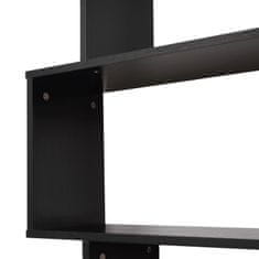HOMCOM HOMCOM Design Lesena knjižna omara 80x24x191cm črna