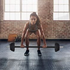 HOMCOM komplet uteži 20kg in diski 1,25kg 2,5kg 5kg jeklo tpu črno