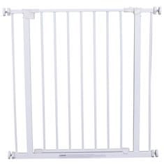 PAWHUT razširljiva varnostna vrata za živali, ki jih je mogoče enostavno namestiti, z jeklom, odpornim proti
pritiskom, s prašno barvo,
bela 76x76- 82 cm
