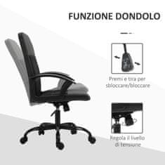 VINSETTO ergonomski oblazinjeni pisarniški stol z nastavljivo višino v tkanini
črna 60x64x99-107cm