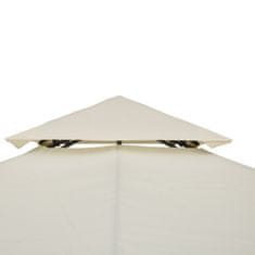 OUTSUNNY Outsunny Vodoodporna nadomestna streha Dvojni vrtni gazebo 3x3m krem barve