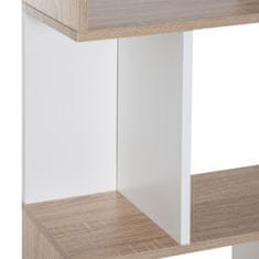 HOMCOM HOMCOM Design knjižna omara Moderna lesena pisarniška polica s 4 policami 60×24×148cm