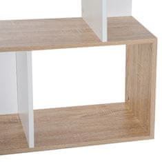 HOMCOM HOMCOM Design knjižna omara Moderna lesena pisarniška polica s 4 policami 60×24×148cm