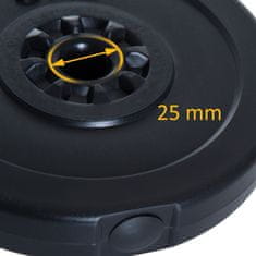 HOMCOM komplet 4 diskov za uteži za palice in hante skupne teže 30 kg, 2x5 kg in 2x10
kg, črne barve