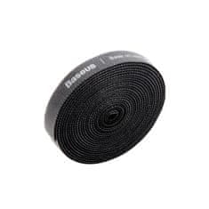 BASEUS Rainbow Circle Velcro trakovi, organizator kablov 3 m (črni) - odprodaja