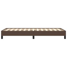 Vidaxl Posteljni okvir rjav 90x200 cm umetno usnje