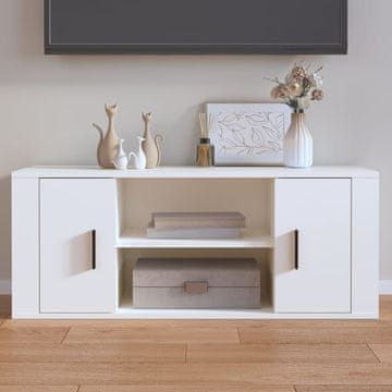 Vidaxl vidaXL TV omarica bela 100x35x40 cm material na osnovi lesa