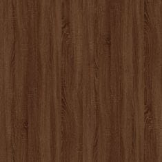Vidaxl Omarica za pečico rjav hrast 60x46x81,5 cm inženirski les