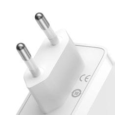 BASEUS GaN5 Pro 2xUSB-C + USB omrežni polnilec, 140W (bela)