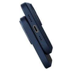 BASEUS Liquid Silica zaščitni komplet magnetnega ohišja in kaljenega stekla za iPhone 14 Pro Max (modra)