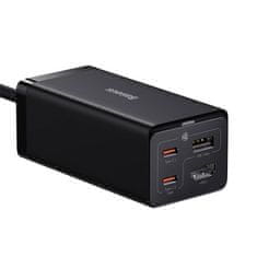 BASEUS GaN5 Pro 2xUSB-C + USB + HDMI omrežni polnilec, 67 W (črn)