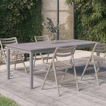 Vidaxl vidaXL Vrtna miza siva 200x100x75 cm masiven akacijev les
