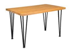 Jedilna miza RUSTIC HAIRPIN, 120 cm