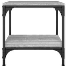Vidaxl Stranska mizica 2 kosa siva sonoma 40x40x40 cm inženirski les