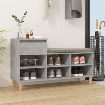 Vidaxl vidaXL Omarica za čevlje betonsko siva 102x36x60 cm