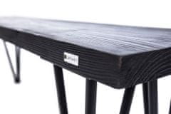 CAPOARTI® Lesena klop BLACK HAIRPIN, 120 cm