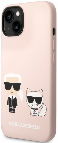 Karl Lagerfeld Choupette ovitek za iPhone 14, silikonski, roza (KLHCP14SSSKCI)