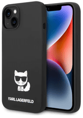 Karl Lagerfeld Choupette Body ovitek za iPhone 14, silikonski, črn (KLHCP14SSLCTBK)