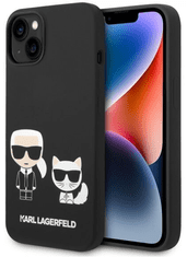 Karl Lagerfeld Choupette ovitek za iPhone 14, silikonski, črn (KLHCP14SSSKCK)