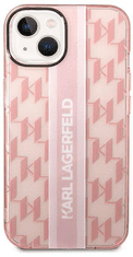 Karl Lagerfeld Mono ovitek za iPhone 14, roza (KLHCP14SHKLSPCP)