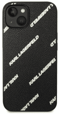 Karl Lagerfeld ovitek za iPhone 14, usnjen, črn (KLHCP14SPGMLKFK)
