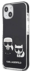 Karl Lagerfeld Karl and Choupette ovitek za iPhone 13, črn (KLHCP13MTPEKCK)