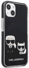 Karl Lagerfeld Karl and Choupette ovitek za iPhone 13, črn (KLHCP13MTPEKCK)
