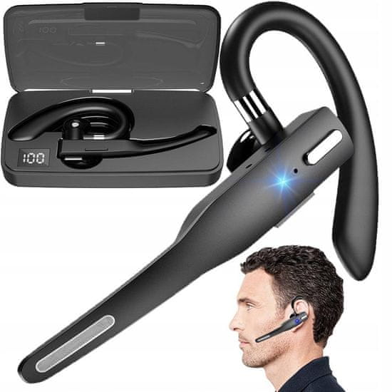 Dexxer Aku. Bluetooth 5.0 brezžična avto slušalka + power bank 450mAh