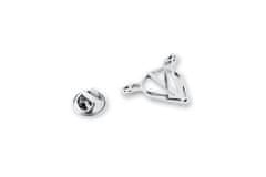 BeWooden broška Doe Steel Brooch iz kovine Rose Doe Brooch