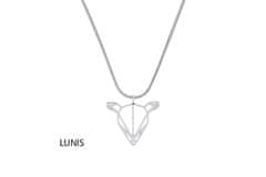 BeWooden ženska veriga Doe Steel Pendant srebrna