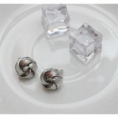 Flamenco Mystique Velike srebrne uhane, dvobarvne, iz splošnih kovin, premer 1,7 cm