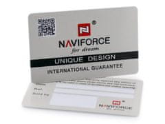 NaviForce Moške analogna ura s škatlo Waklam Črna