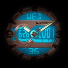 NaviForce Moška ura - NF9097 (zn043e) - rjava/rožnato zlata